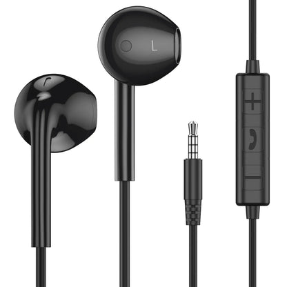 MOSWAG in Ear Wired Headphones Wired Earbuds with Microphone 3.5mm Jack in Ear Headphones with Microphone Suitable for Smartphones Computers Laptops IPads MP3 Players Etc